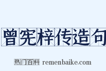 曾宪梓传造句是什么意思的图片